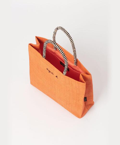 「agnes b.」 トートバッグ FREE オレンジ系その他 レディースの画像