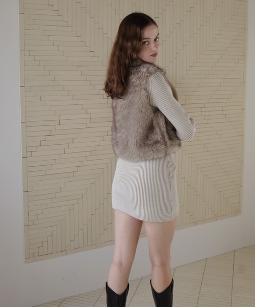 「Mili affinity」 ファーベスト FREE ブラウン レディース_画像4