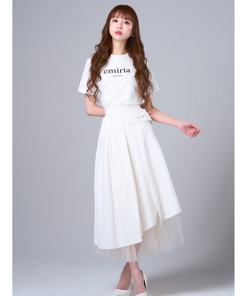 「emiriawiz」 ロングスカート MEDIUM ネイビー レディース_画像4