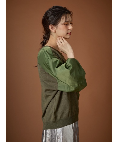 「DOLLUPOOPS」 7分袖ニット 38 ブラック レディース_画像3