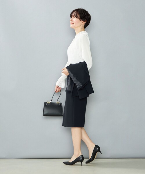 「NOLLEY'S」 長袖ブラウス 38 ホワイト レディース_画像4