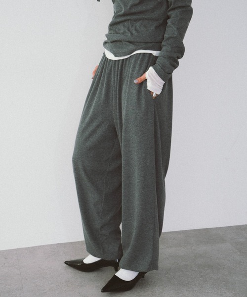 「HANNE」 イージーパンツ S グレー レディース_画像9