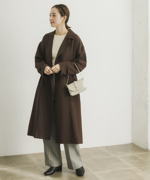 「URBAN RESEARCH」 トレンチコート 38 ブラウン レディース_画像10