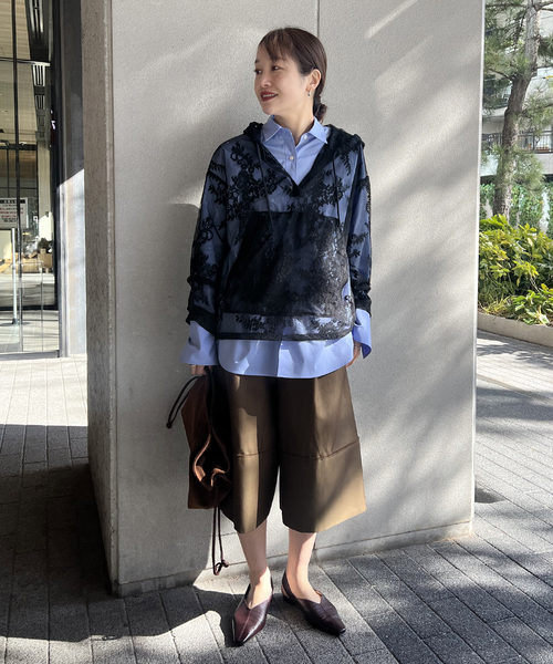未使用に近い ジャーナルスタンダード   レース フリル Tシャツ JOURNAL STANDARD（ジャーナルスタンダード） tシャツ レースフーディ