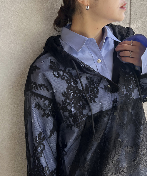 未使用に近い ジャーナルスタンダード   レース フリル Tシャツ JOURNAL STANDARD（ジャーナルスタンダード） tシャツ レースフーディ