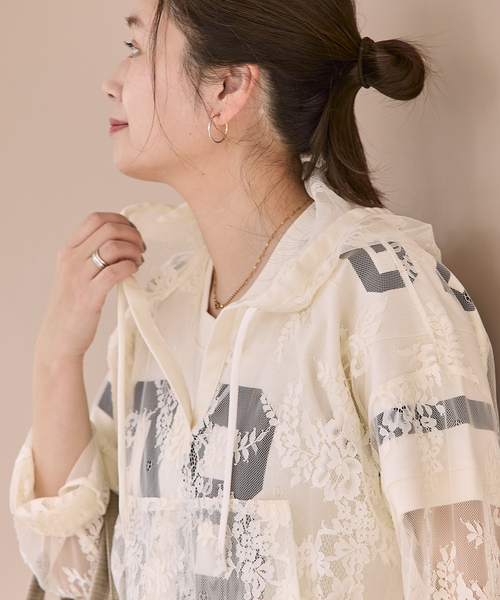 未使用に近い ジャーナルスタンダード   レース フリル Tシャツ JOURNAL STANDARD（ジャーナルスタンダード） tシャツ レースフーディ
