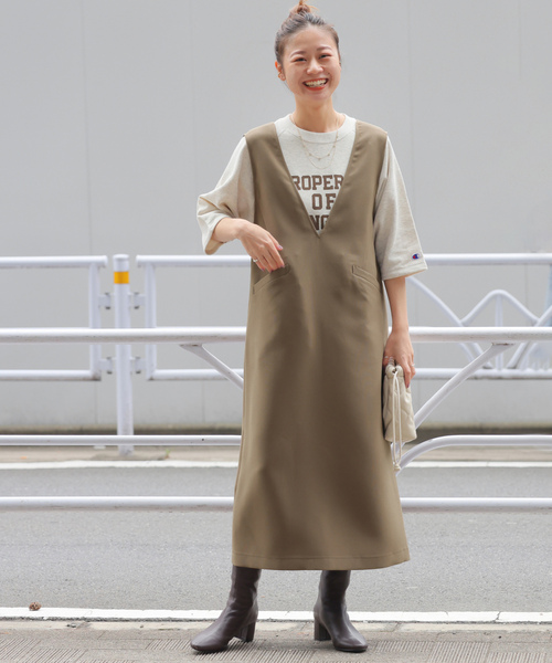 「JOURNAL STANDARD relume」 サロペットスカート 38 ブラック レディースの画像