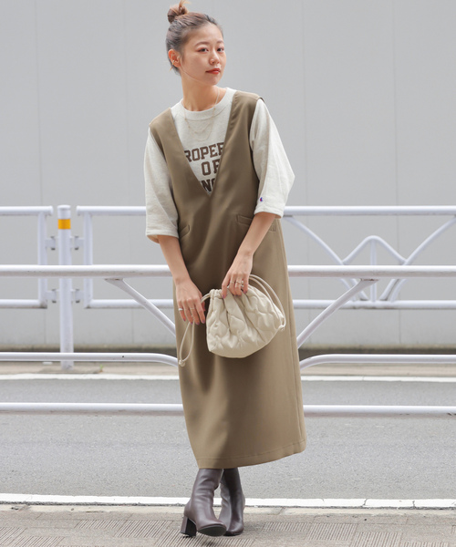 「JOURNAL STANDARD relume」 サロペットスカート 38 ブラック レディースの画像