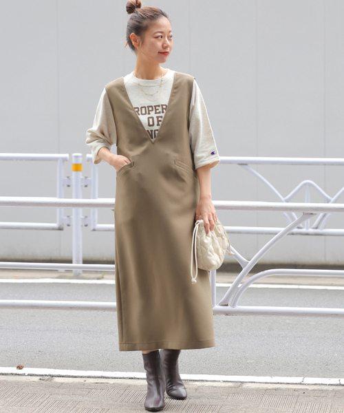 「JOURNAL STANDARD relume」 サロペットスカート 38 ブラック レディースの画像