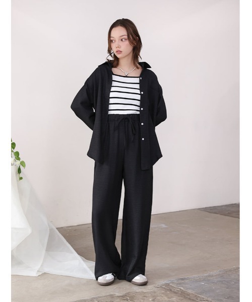 fifth（フィフス） セットアップ リネンライクシャツパンツ