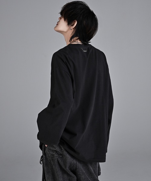 「ADRER」 長袖Tシャツ MEDIUM ホワイト メンズ_画像8