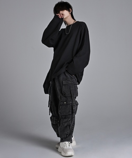 「ADRER」 長袖Tシャツ MEDIUM ホワイト メンズ_画像9