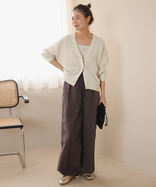 「JOURNAL STANDARD relume」 ニットカーディガン FREE チャコールグレー レディース_画像8