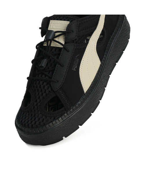 「PUMA」 シューズ 23.5cm ブラック×ホワイト レディース_画像8