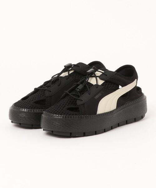「PUMA」 シューズ 23.5cm ブラック×ホワイト レディース_画像9
