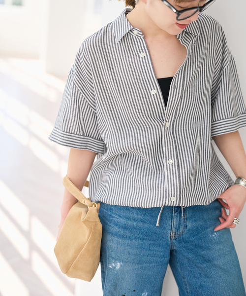 22SS spick &amp;span  リネンシャツ Spick & Span（スピックアンドスパン）の「リネンビッグシャツ2