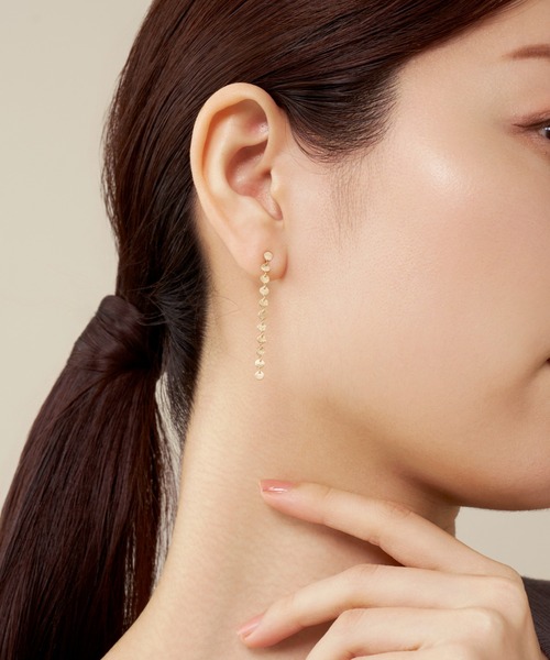 ピアス K10YG ゴールド ピアス レディースの画像