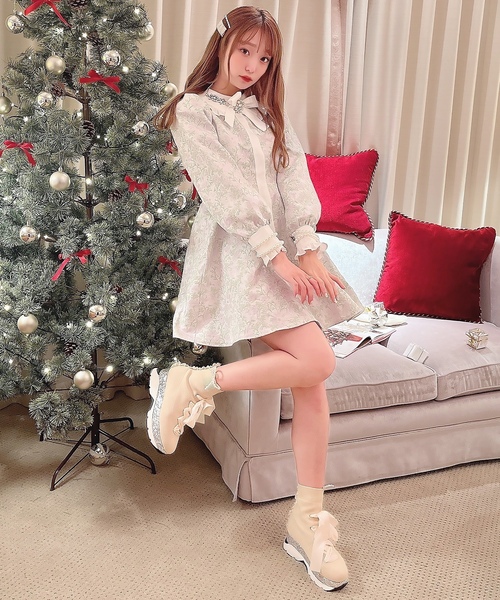 Swankiss（スワンキス） 長袖ワンピース FREE ピンク レディース