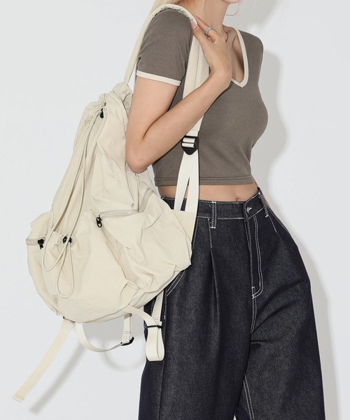 「FOLLOWIN」 リュック ONE SIZE ブラック レディース_画像9