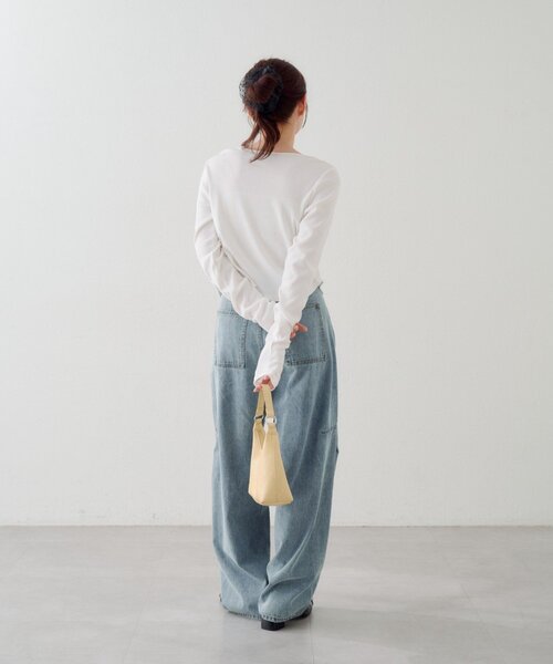 ジーンズ デニム デニムパンツ 「2サイズ展開/低身長サイズ」ヒッコリーカーブパンツ レディース