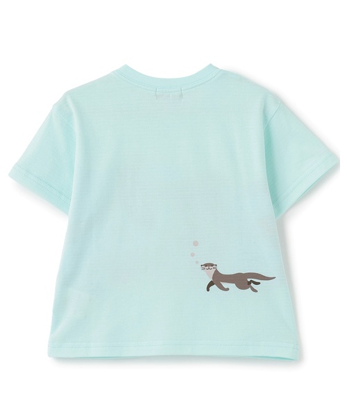 kladskap（クレードスコープ） tシャツ カワウソ半袖Tシャツ キッズ