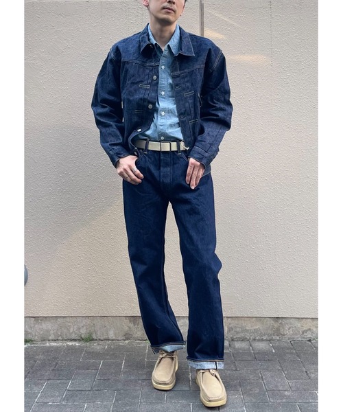 デニムジャケット gジャン orSlow/オアスロウ　TYPE1 40’s PLEATED FRONT BLOUSE ONE WASH メンズの画像