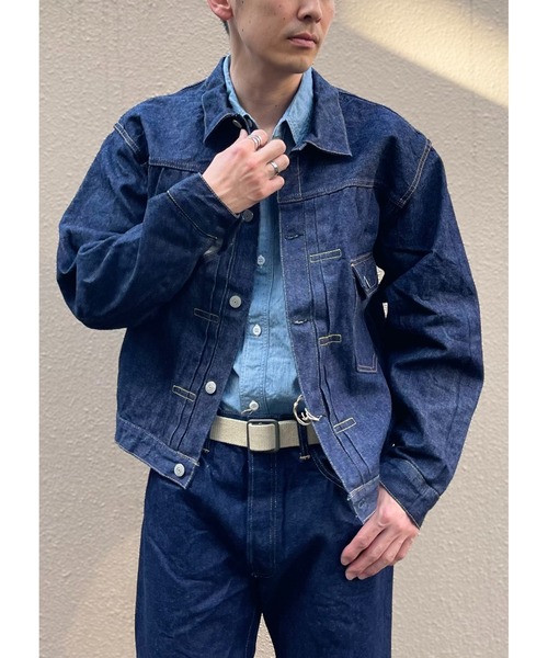 デニムジャケット gジャン orSlow/オアスロウ　TYPE1 40’s PLEATED FRONT BLOUSE ONE WASH メンズの画像