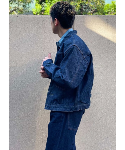 デニムジャケット gジャン orSlow/オアスロウ　TYPE1 40’s PLEATED FRONT BLOUSE ONE WASH メンズの画像