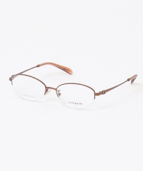 伊達メガネ メガネ 眼鏡 「COACH/コーチ」オーバル メガネ HC5207TD 9410 52 ハーフリム レディース メンズ