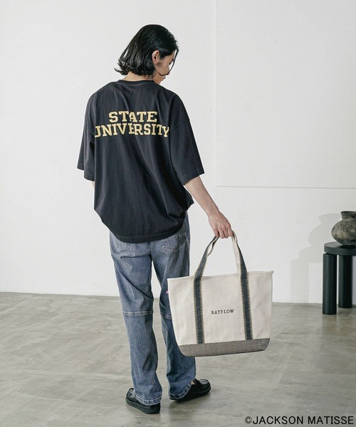 「JACKSON MATISSE」 半袖Tシャツ MEDIUM オフホワイト メンズ_画像7