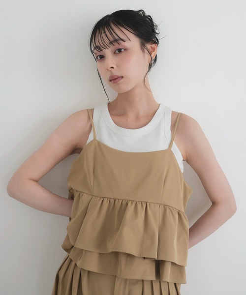 LIAN（リアン） キャミソール 「セットアップ対応」ティアードフリル