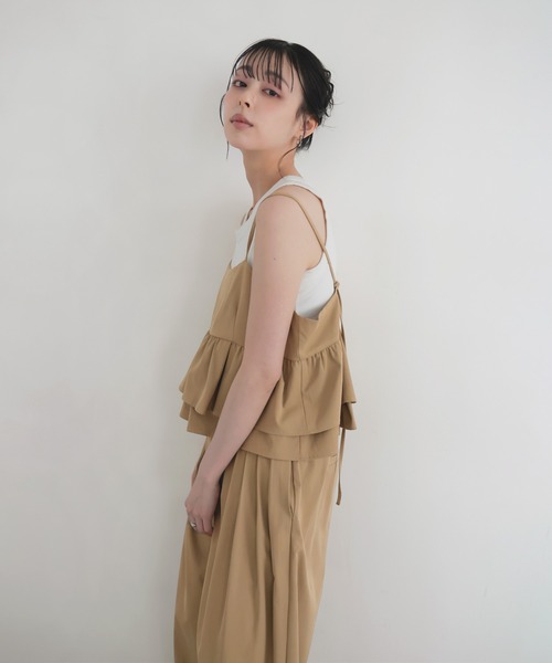 LIAN（リアン） キャミソール 「セットアップ対応」ティアードフリル
