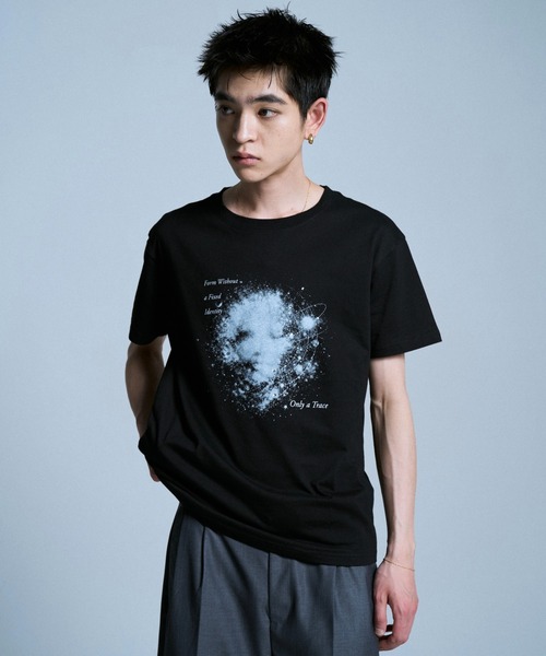 Camphor wood tシャツ GRAPHIC SPACE RHINESTONE TEE / ラインストーン