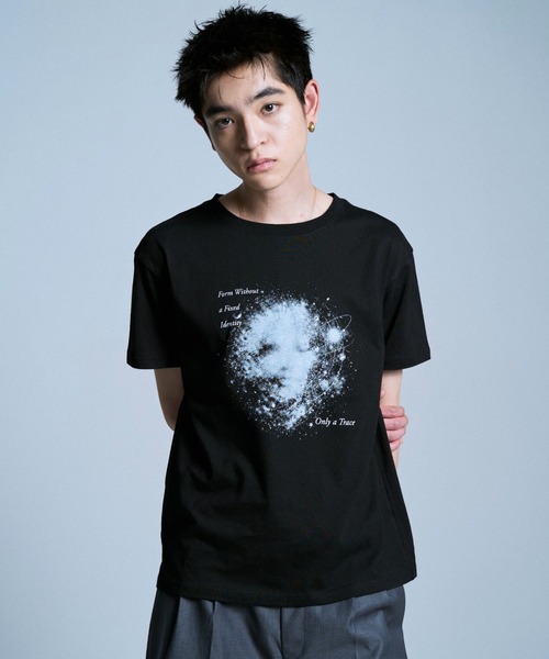 Camphor wood tシャツ GRAPHIC SPACE RHINESTONE TEE / ラインストーン