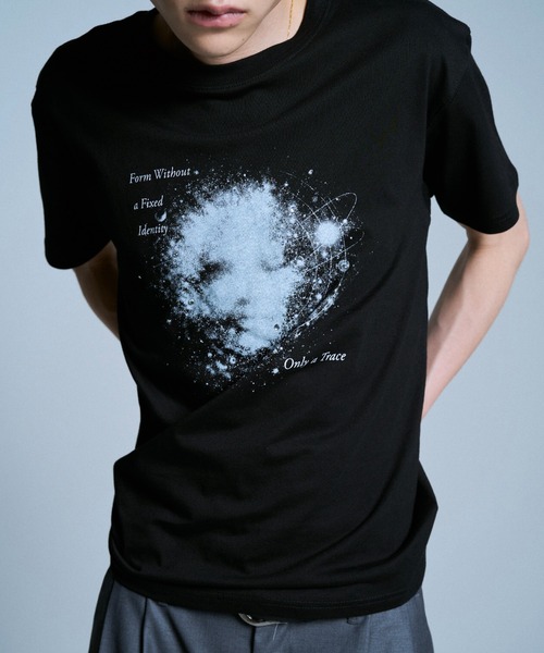 Camphor wood tシャツ GRAPHIC SPACE RHINESTONE TEE / ラインストーン