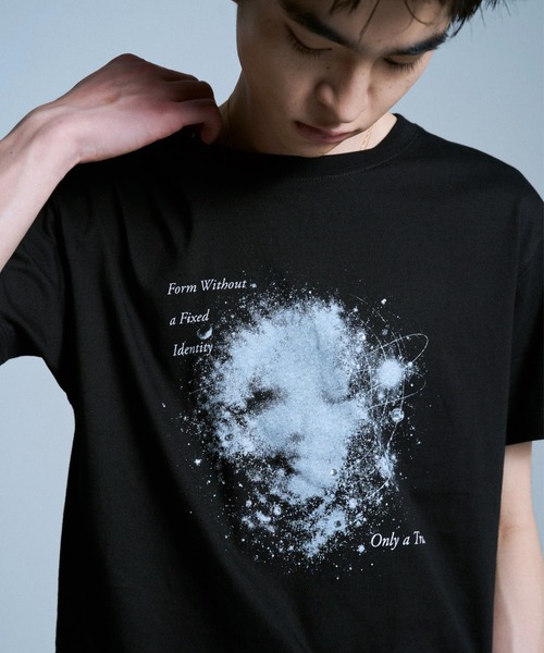 Camphor wood tシャツ GRAPHIC SPACE RHINESTONE TEE / ラインストーン