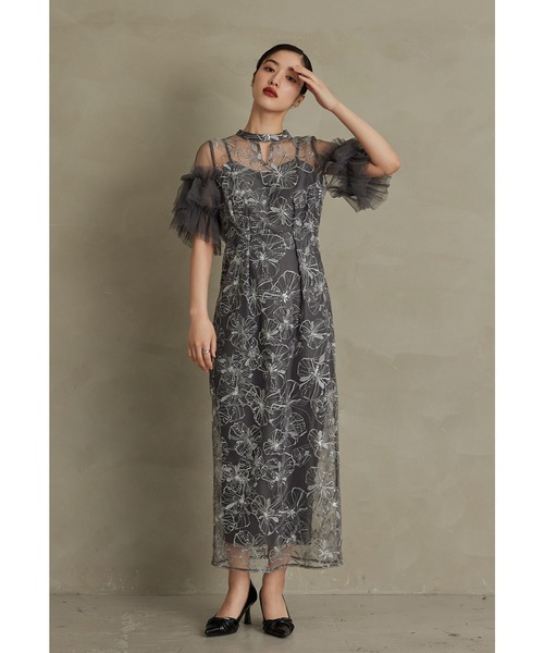 「niana」 半袖ワンピース M ライトグリーン レディース_画像8