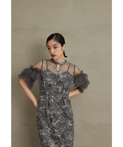 「niana」 半袖ワンピース M ライトグリーン レディース_画像9