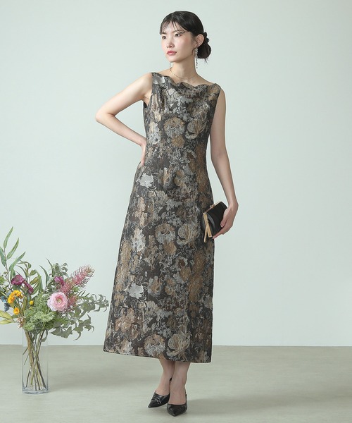 「Kana」 「LE'RURE」ノースリーブワンピース M ベージュ レディース_画像5