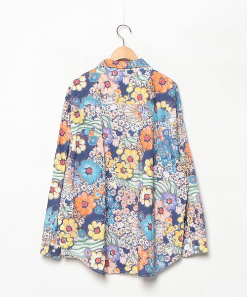 「TSUMORI CHISATO」 花柄長袖シャツ「Niko and...コラボ」 M ブルー レディース_画像2