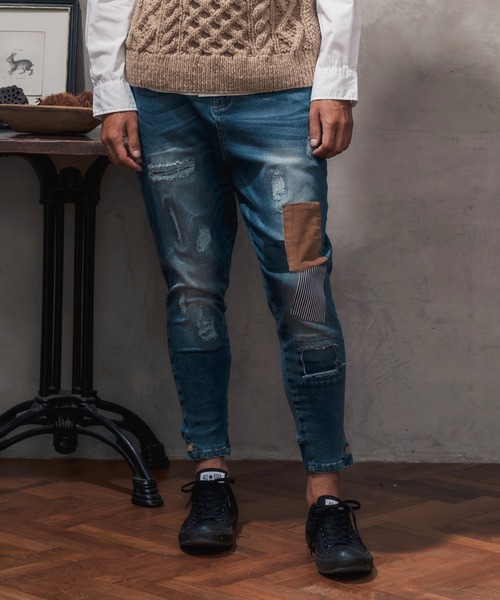 「CAMBIO」 デニムパンツ X-LARGE インディゴブルー メンズ_画像3
