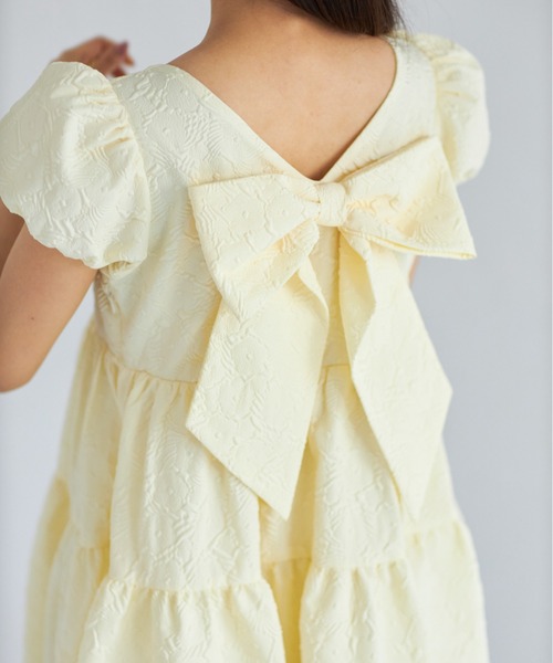 「tocco closet」 半袖ワンピース M ライトイエロー レディース_画像9