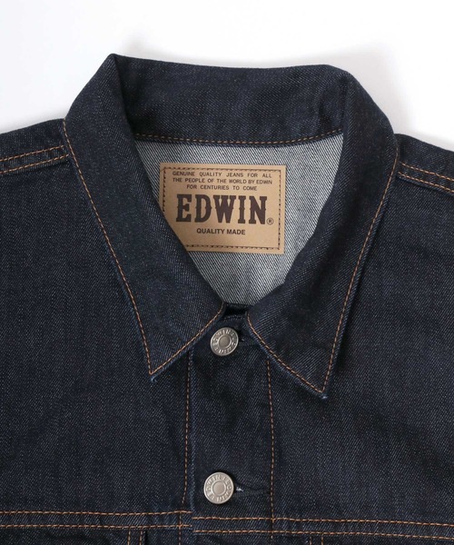 「EDWIN」 デニムジャケット M ワンウォッシュ メンズ_画像3