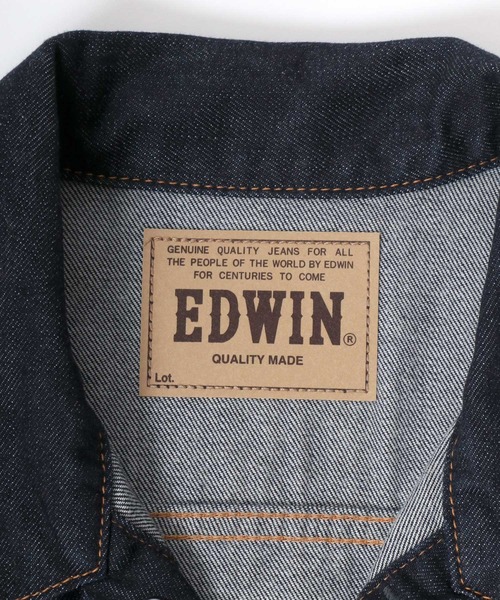「EDWIN」 デニムジャケット M ワンウォッシュ メンズ_画像5
