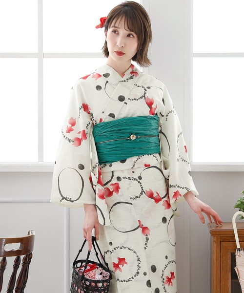 yulie 浴衣 ＼19種類から選べるレディース3点セット／「大人浴衣+