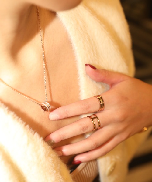 指輪 リング ELAN RING ローズゴールド＆ゴールド レディース メンズの画像