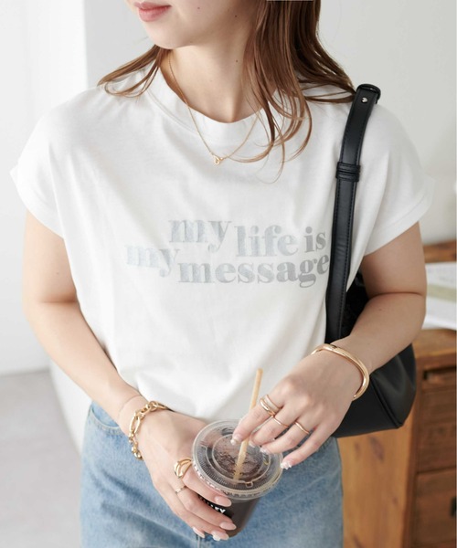 Discoat tシャツ 「WEB限定」アメリカンロゴフレンチTシャツ