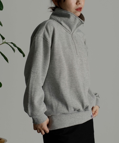 トレーナー スウェット 「U.S.POLO ASSN./ユーエスポロアッスン」裏起毛ハーフジッププルオーバー レディース