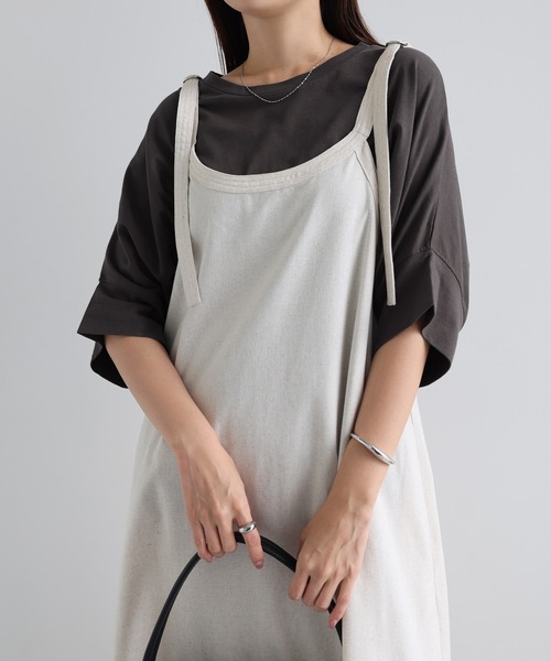 tシャツ コットン天竺ドルマンTシャツ レディース | andme | 13
