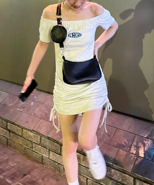 SPIRALGIRL（スパイラルガール） ワンピース オフショルギャザータイト